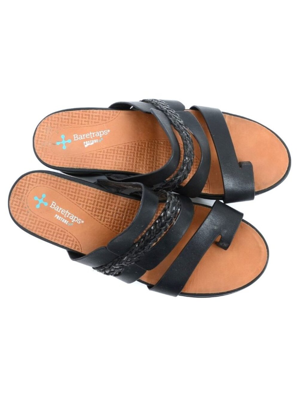 Baretraps Posture Dallon Women's 8 Toe-Ring Woven Strap Wedge Slip-on Sandal - Picture 2 of 9